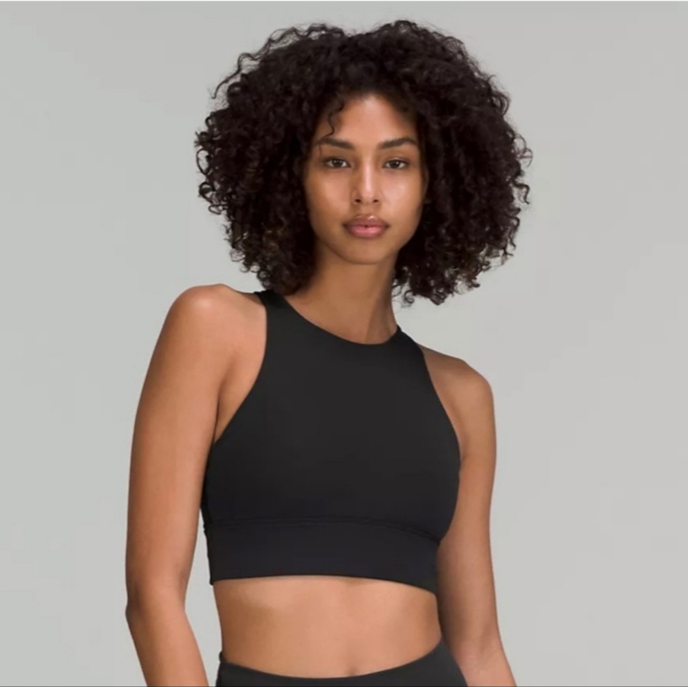 lululemon Energy High-Neck Longline Ribbed Sports Bra, size 4, worn twice